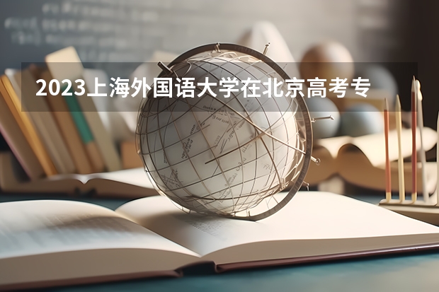 2023上海外国语大学在北京高考专业招了多少人