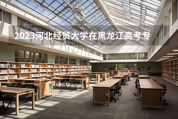2023河北经贸大学在黑龙江高考专业招了多少人