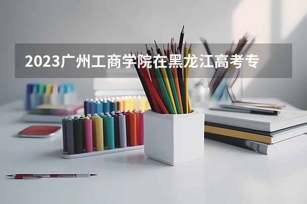 2023广州工商学院在黑龙江高考专业招了多少人