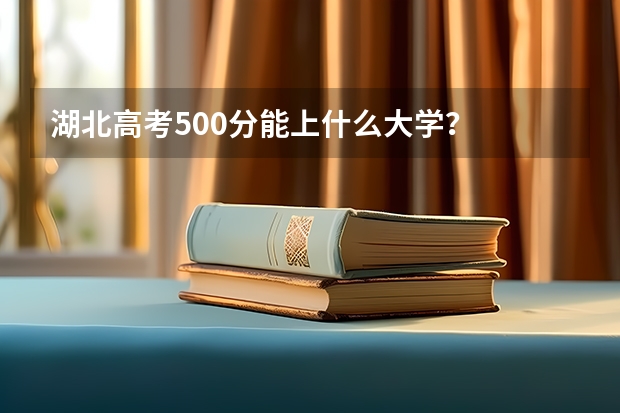 湖北高考500分能上什么大学？